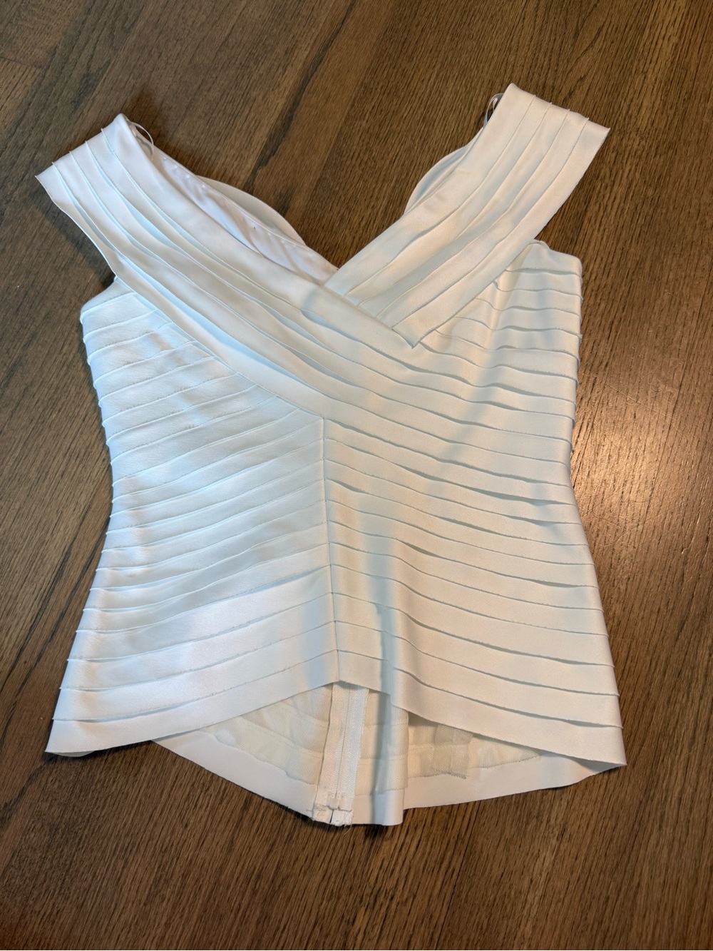 JS Collections Y2K White Bandage Top